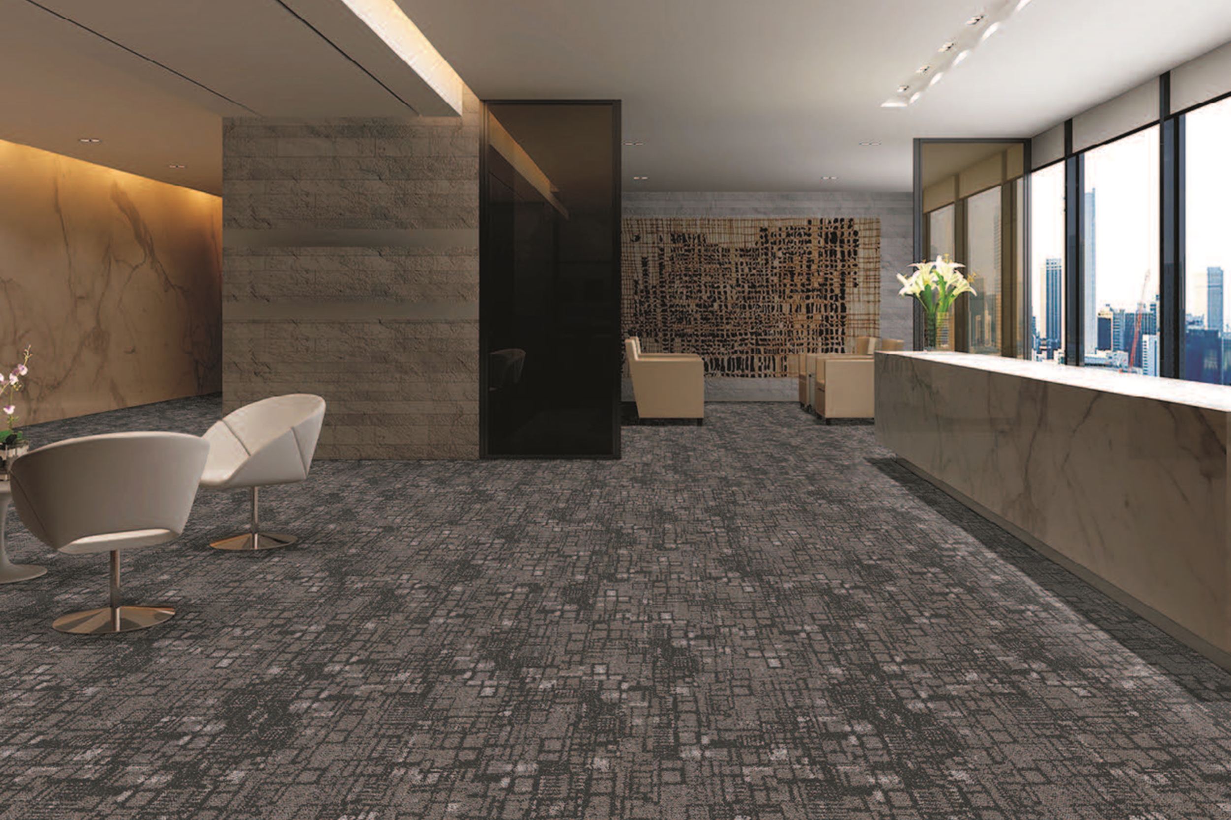 Flooring solutions with office carpet tiles in Singapore